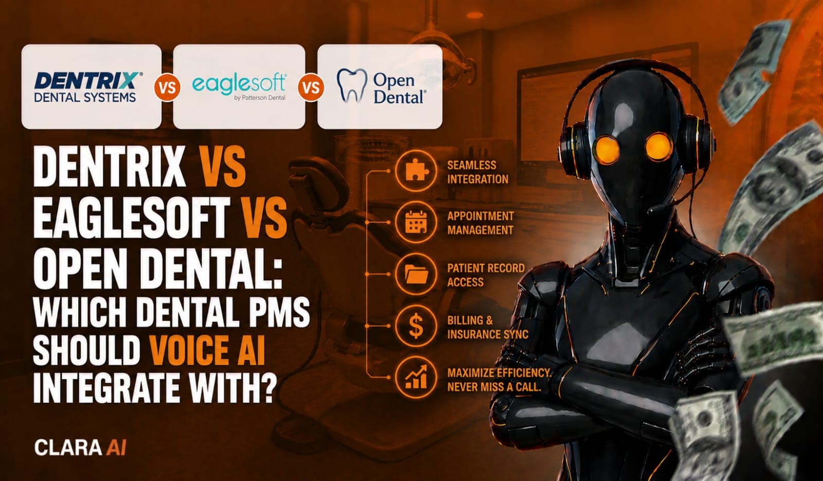Dentrix vs Eaglesoft vs Open Dental: Which Dental PMS Should Voice AI Integrate With?